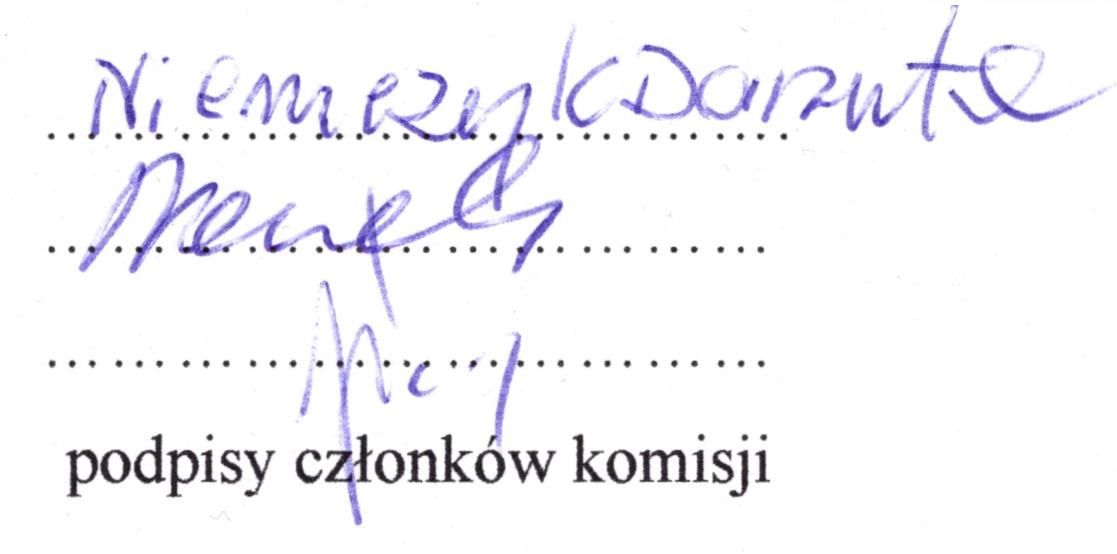Podpis na protokole powyborczym